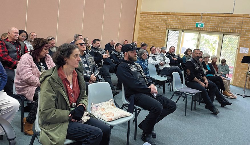 Longriders in church