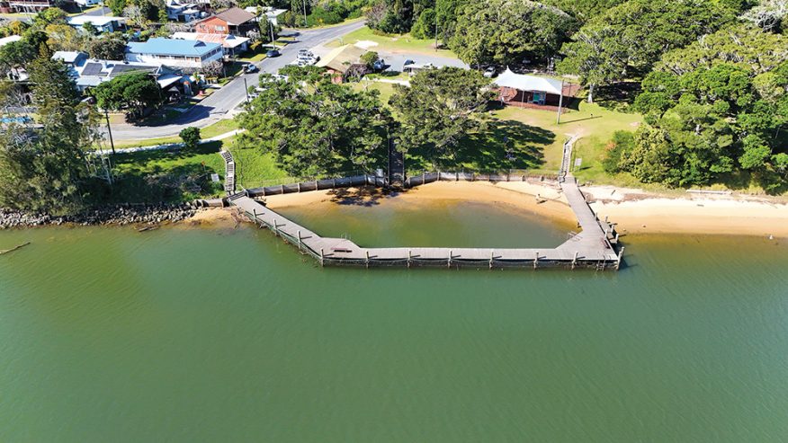 Mylestom Pool drone shot